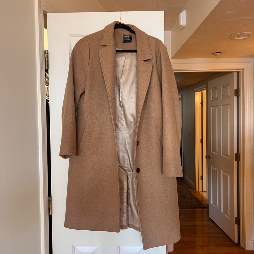 Abercrombie wool blend coat